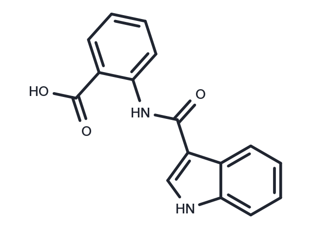 2-(1H-Indole-3-carboxamido)benzoic acid Chemical Structure