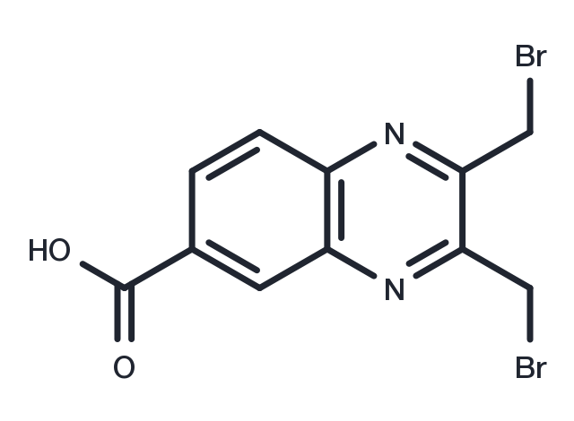 6-Quinoxalinecarboxylic acid, 2,3-bis(bromomethyl)- Chemical Structure