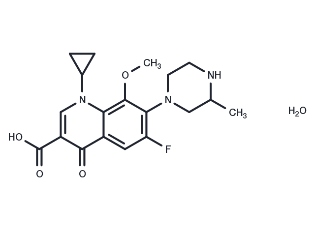 Gatifloxacin sesquihydrate Chemical Structure