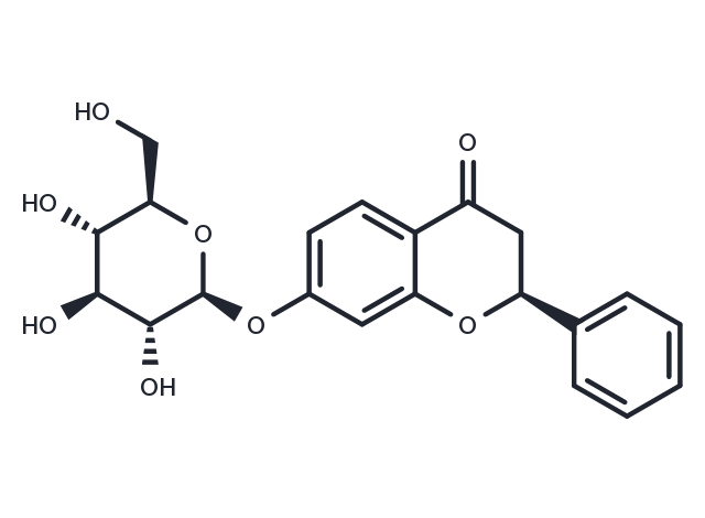 7-Hydroxyflavanone-glucoside Chemical Structure