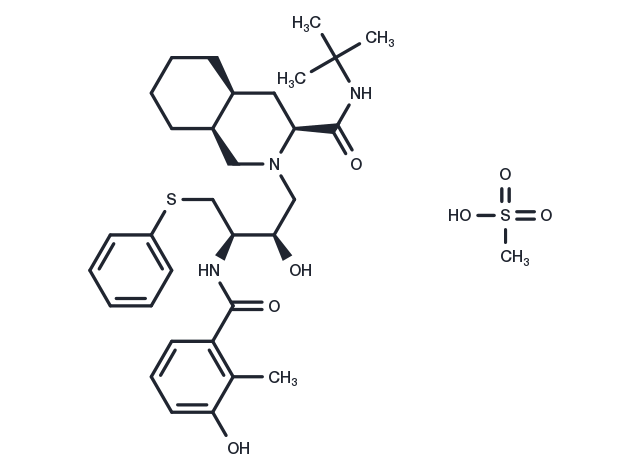 Nelfinavir Mesylate Chemical Structure