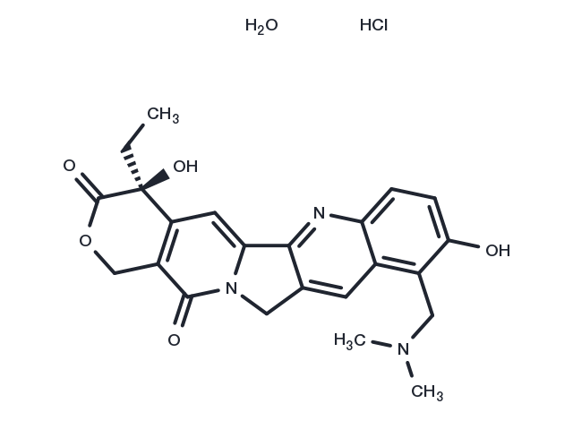 Topotecan hydrochloride hydrate Chemical Structure