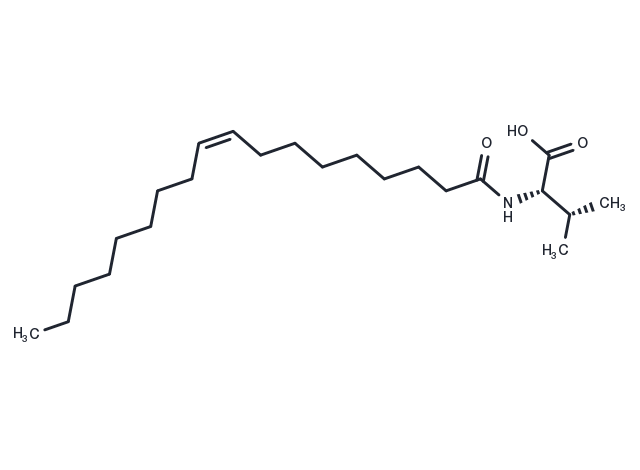 N-Oleoyl Valine Chemical Structure
