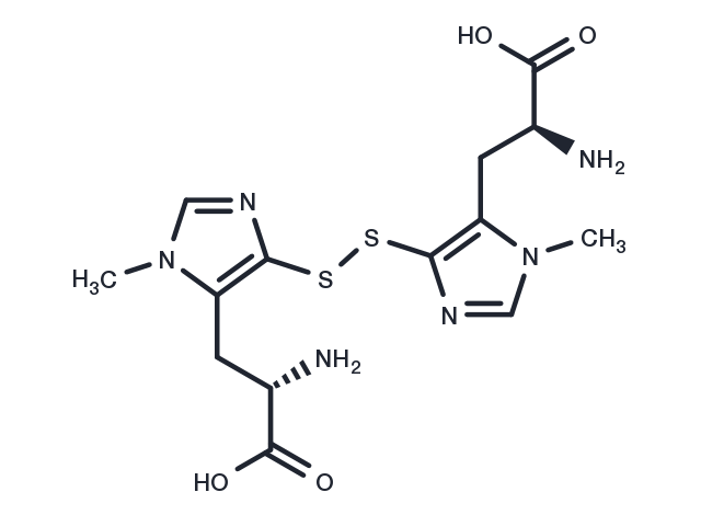 1-N-Methyl-4-mercaptohistidine disulfide Chemical Structure