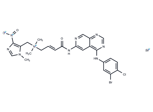 Tarloxotinib bromide Chemical Structure