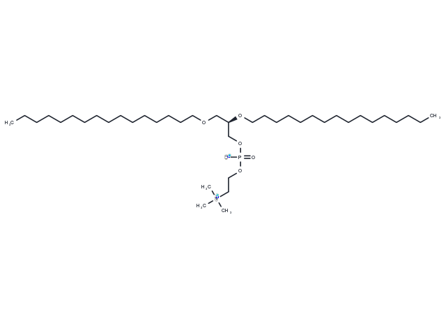 1,2-Dihexadecyl-sn-glycero-3-PC Chemical Structure
