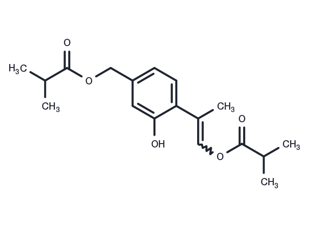 8,9-Dehydro-7,9-diisobutyryloxythymol Chemical Structure
