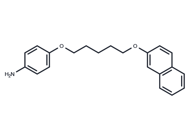 Aniline, p-(5-(2-naphthyloxy)pentyloxy)- Chemical Structure