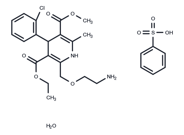 Amlodipine besylate monohydrate Chemical Structure