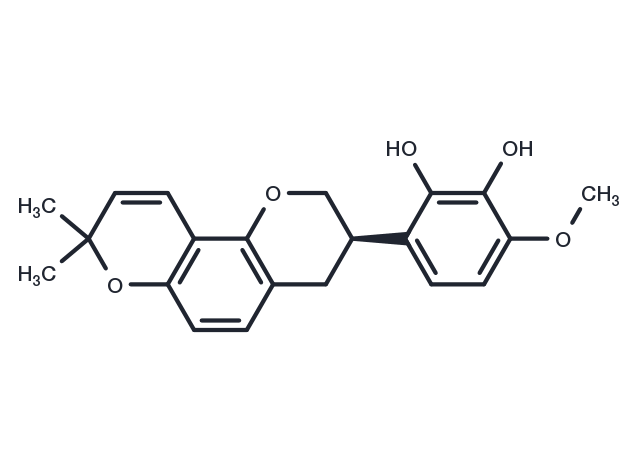 3′-Hydroxy-4′-O-methylglabridin Chemical Structure