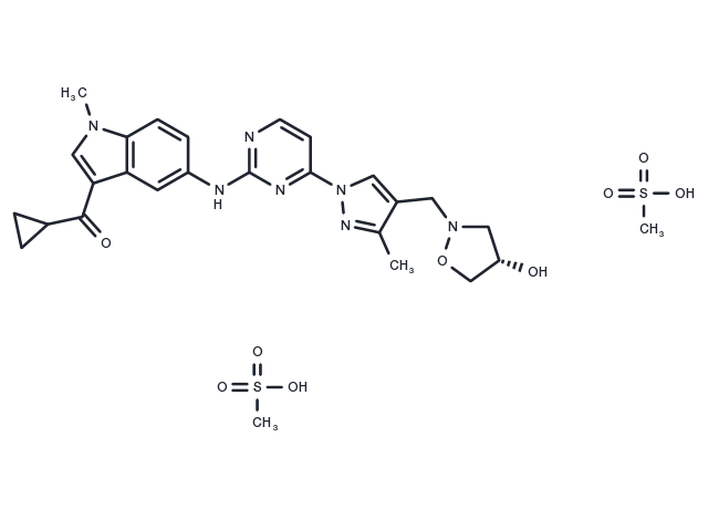 Cevidoplenib dimesylate Chemical Structure