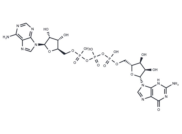 Guanosine 5'-triphosphate-5'-adenosine Chemical Structure
