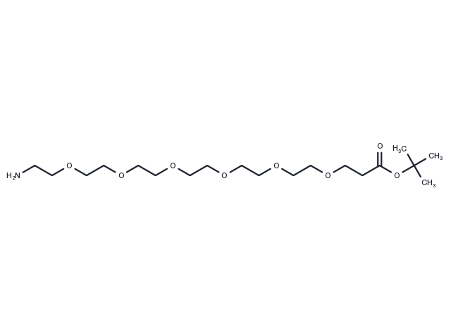 NH2-PEG6-Boc Chemical Structure
