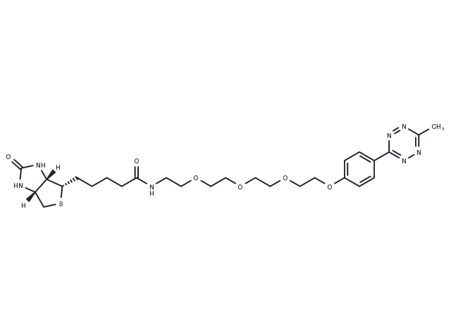 Biotin-PEG4-methyltetrazine Chemical Structure