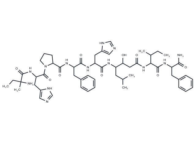 Renin inhibitory peptide, statine Chemical Structure