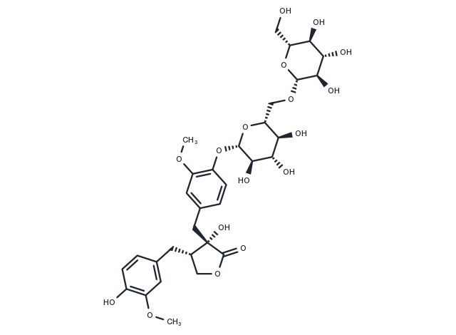 Nortrachelogenin 4'-O-β-gentiobioside Chemical Structure