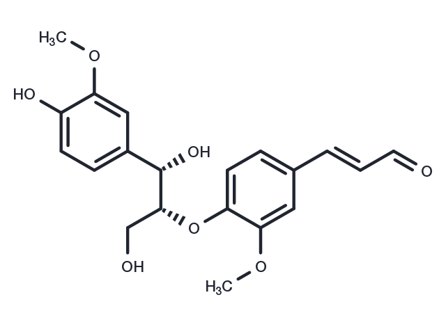 Erythro-Guaiacylglycerol-beta-coniferyl aldehyde ether Chemical Structure
