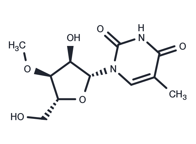 3’-O-Methyl-5-methyluridine Chemical Structure
