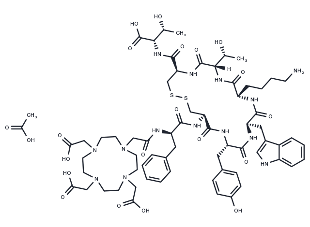 DOTATATE acetate Chemical Structure