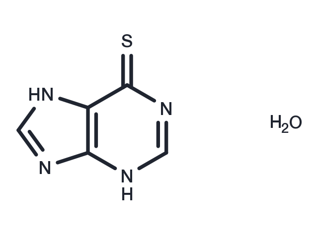6-Mercaptopurine hydrate Chemical Structure