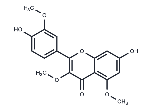 Quercetin 3,5,3'-trimethyl ether Chemical Structure