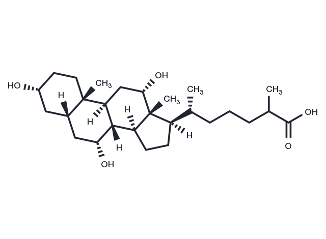 Trihydroxycholestanoic Acid Chemical Structure