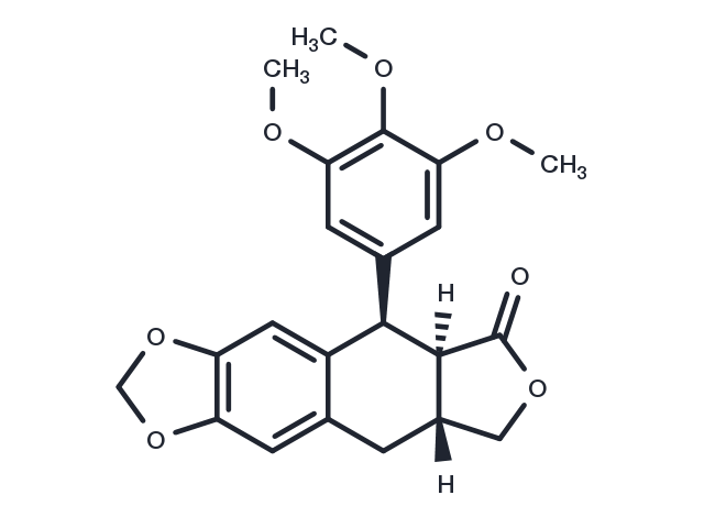 Deoxypodophyllotoxin Chemical Structure