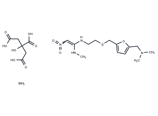 Ranitidine bismuth citrate Chemical Structure