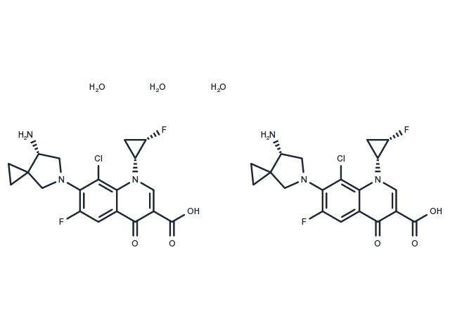 Sitafloxacin Hydrate Chemical Structure