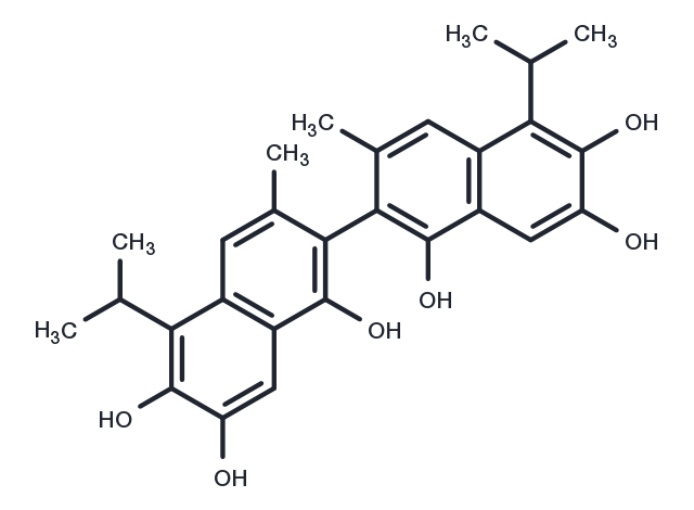 (+)-Apogossypol Chemical Structure