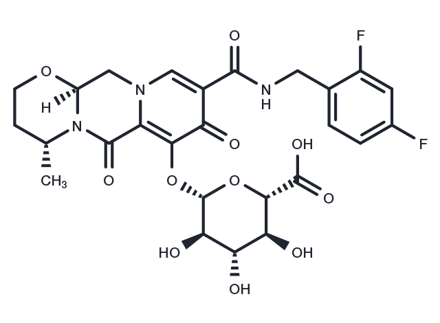 Dolutegravir O-β-D-Glucuronide Chemical Structure