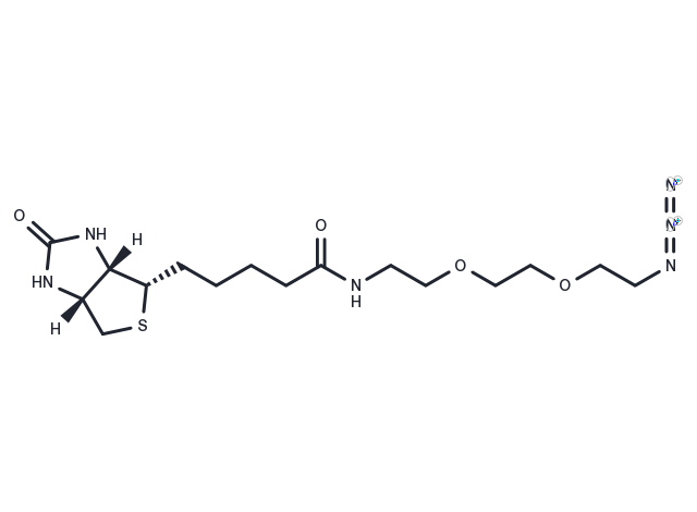 Biotin-PEG2-CH2CH2N3 Chemical Structure
