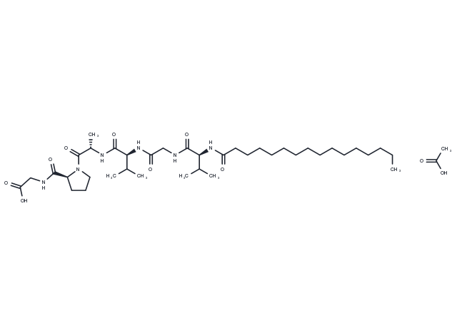 Palmitoyl Hexapeptide-12 Acetate Chemical Structure
