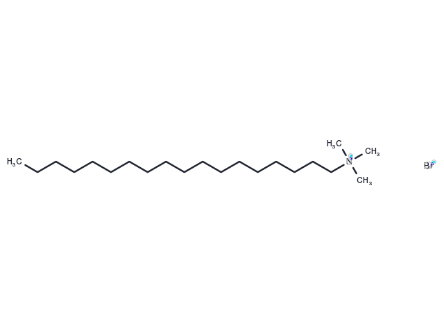 Trimethyloctadecylammonium bromide Chemical Structure