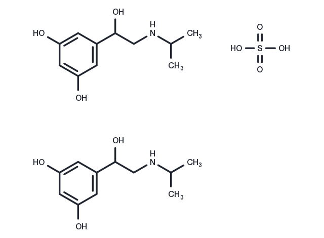 Metaproterenol hemisulfate Chemical Structure