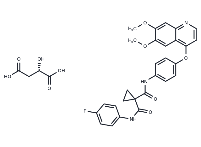 Cabozantinib S-malate Chemical Structure