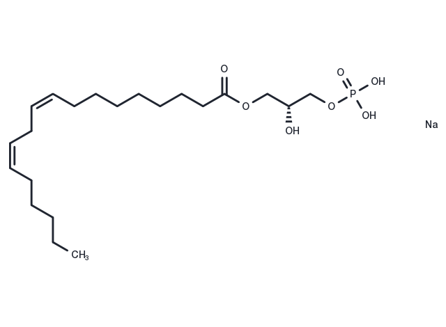 1-Linoleoyl Lysophosphatidic Acid sodium Chemical Structure