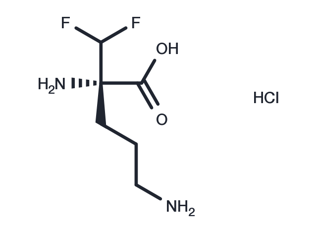 L-Eflornithine monohydrochloride Chemical Structure