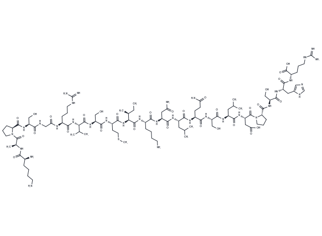 Cholecystokinin (1-21) Chemical Structure