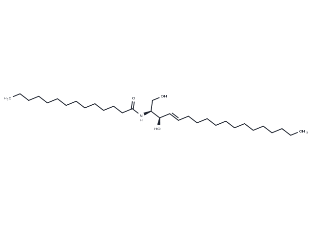 C14 Ceramide (d18:1/14:0) Chemical Structure