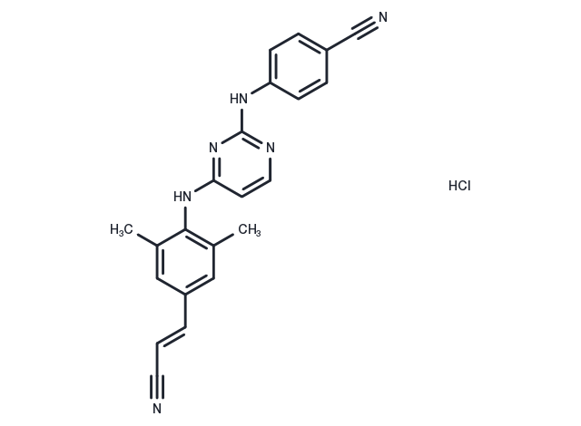Rilpivirine HCl Chemical Structure