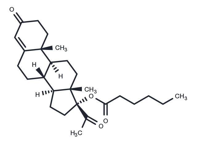 Hydroxyprogesterone caproate Chemical Structure