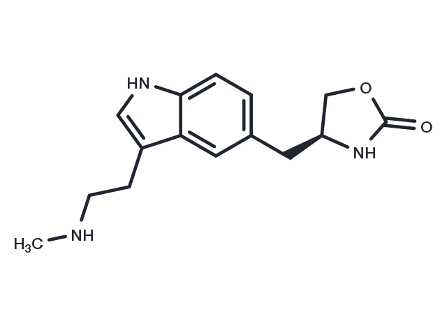 N-desmethyl Zolmitriptan Chemical Structure