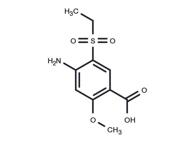 4-Amino-5-(ethylsulfonyl)-2-methoxybenzoic acid Chemical Structure