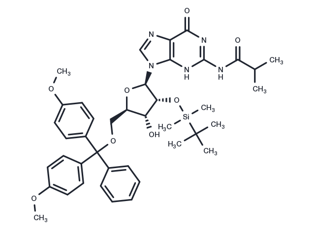 5'-O-DMT-2'-O-iBu-N-Bz-Guanosine Chemical Structure
