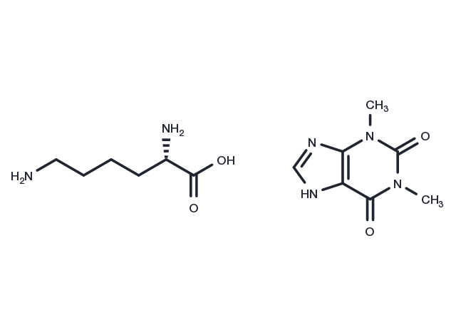 Lysine theophylline Chemical Structure