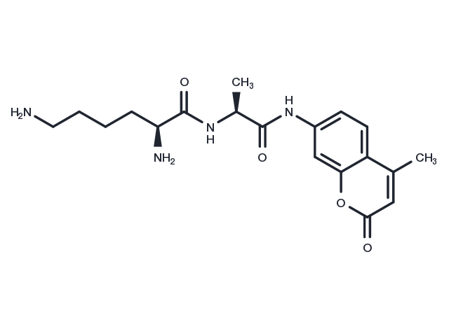 7-Lysylalanyl-4-methylcoumarinamide Chemical Structure