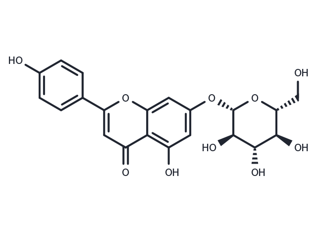 Apigenin 7-glucoside Chemical Structure