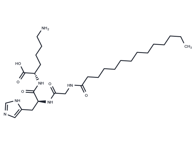 Myristoyl tripeptide-1 Chemical Structure
