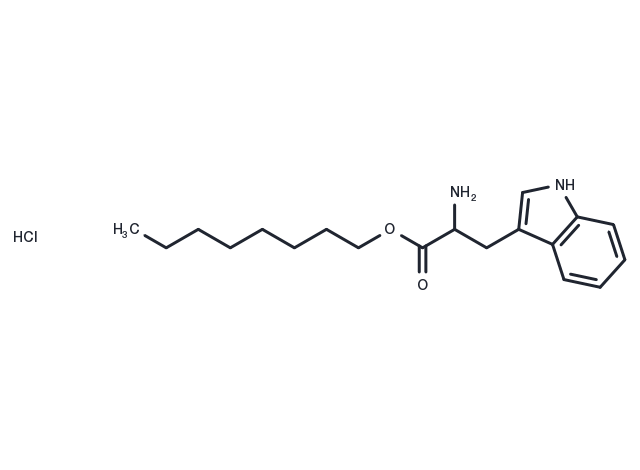 DL-Tryptophan octyl ester (hydrochloride) Chemical Structure